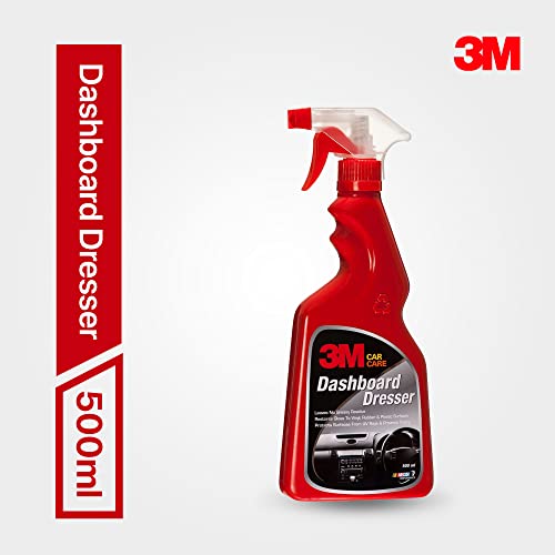 3M Car Dashboard Dresser (500 ml) | Restores Gloss and Shine on Dashboard and Other Plastic Parts | Protection from UV Rays and Fading