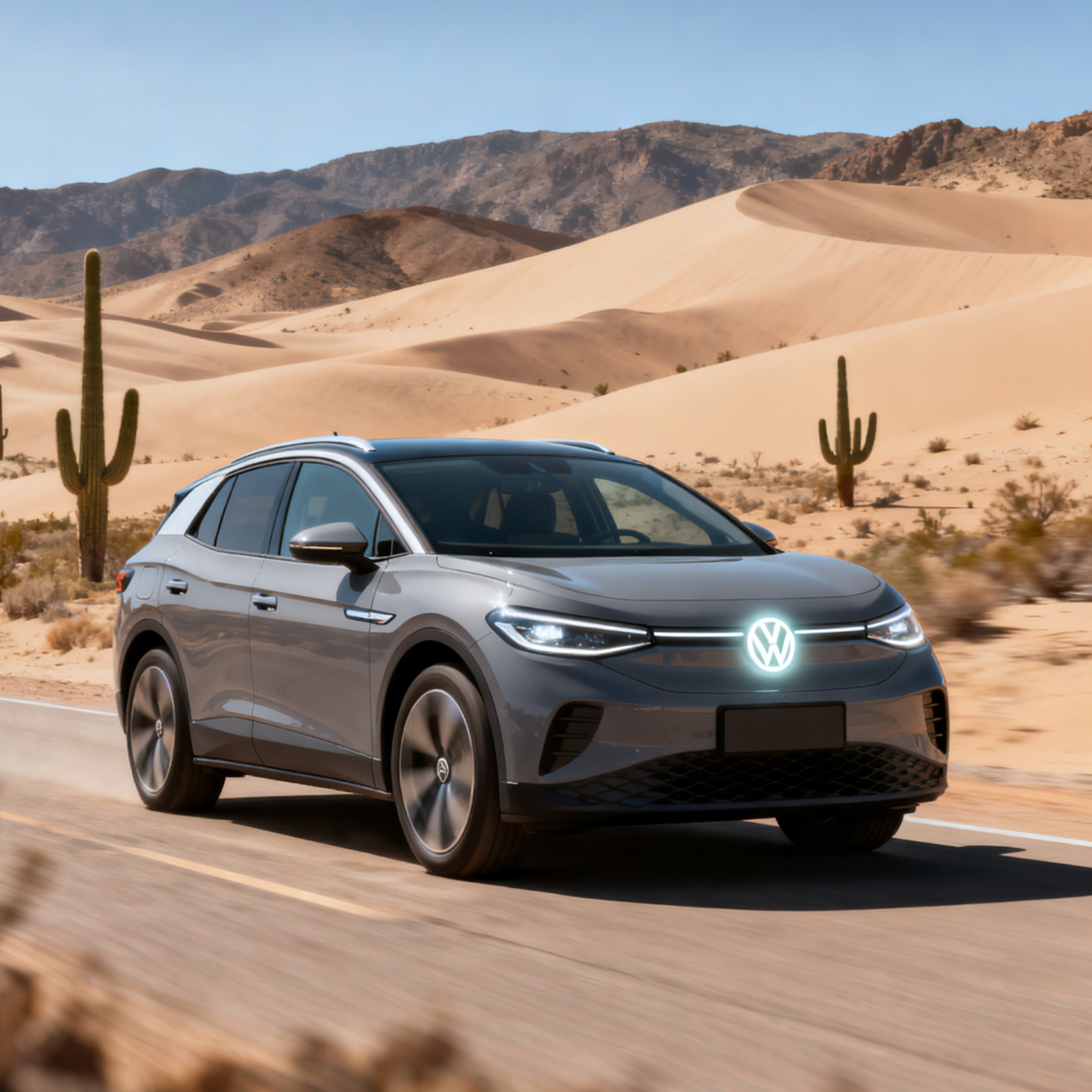 Volkswagen logo front grill LED mirror illuminated emblem ACC radar compatible