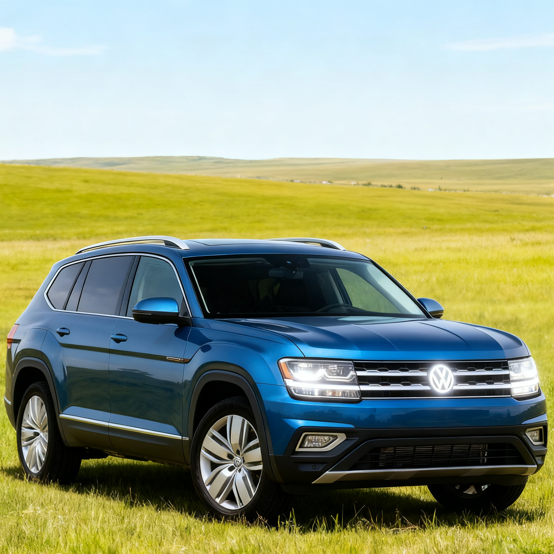 Volkswagen logo front grill LED mirror illuminated emblem ACC radar compatible