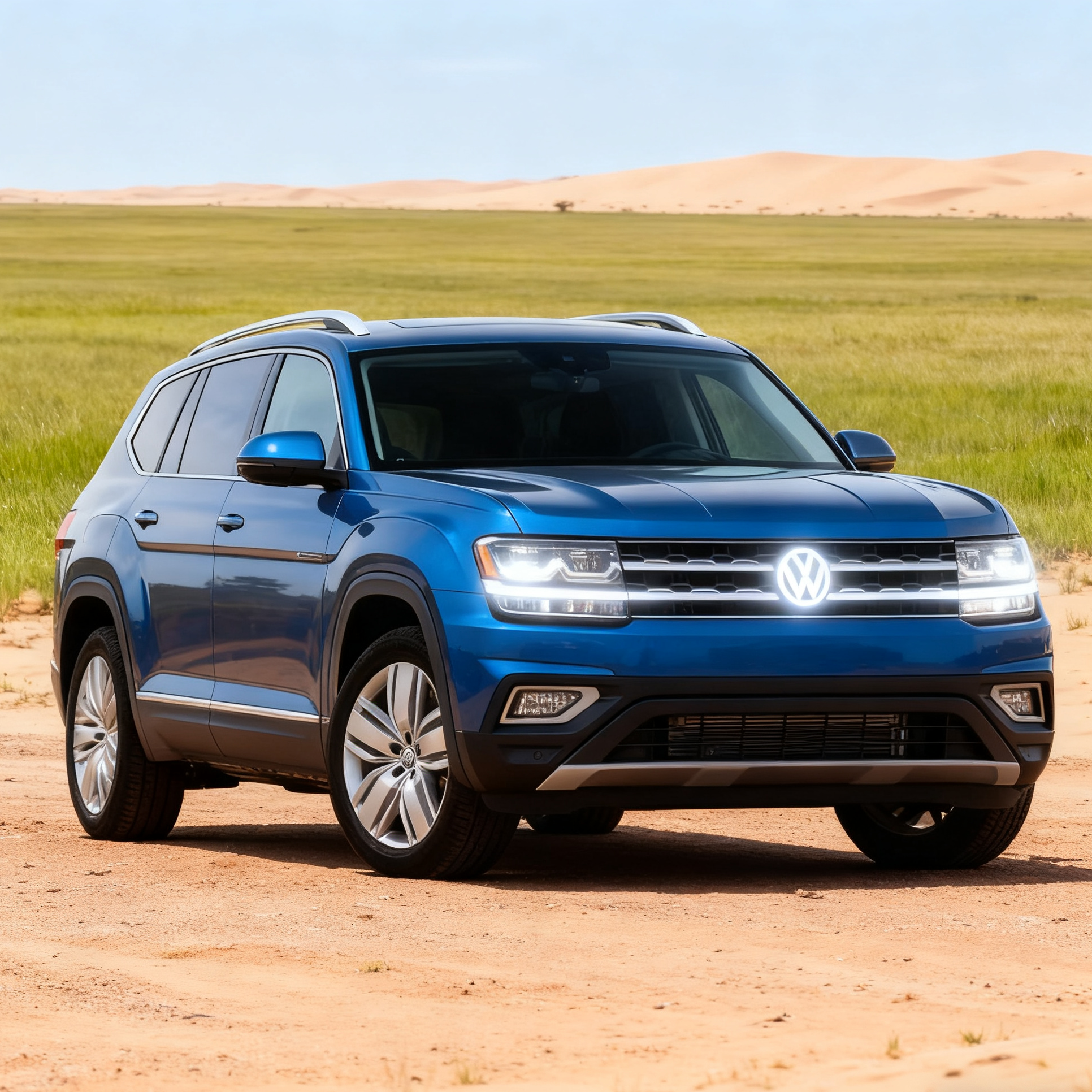 Volkswagen logo front grill LED mirror illuminated emblem ACC radar compatible